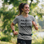 Pulse • Pace • Persevere T-Shirt — Motivational Running / Fitness Tee