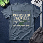 Controlled Chaos Club T-Shirt — Off Shift Athletics Run Club Graphic Tee