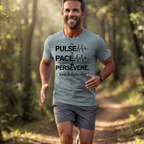 Pulse • Pace • Persevere T-Shirt — Motivational Running / Fitness Tee