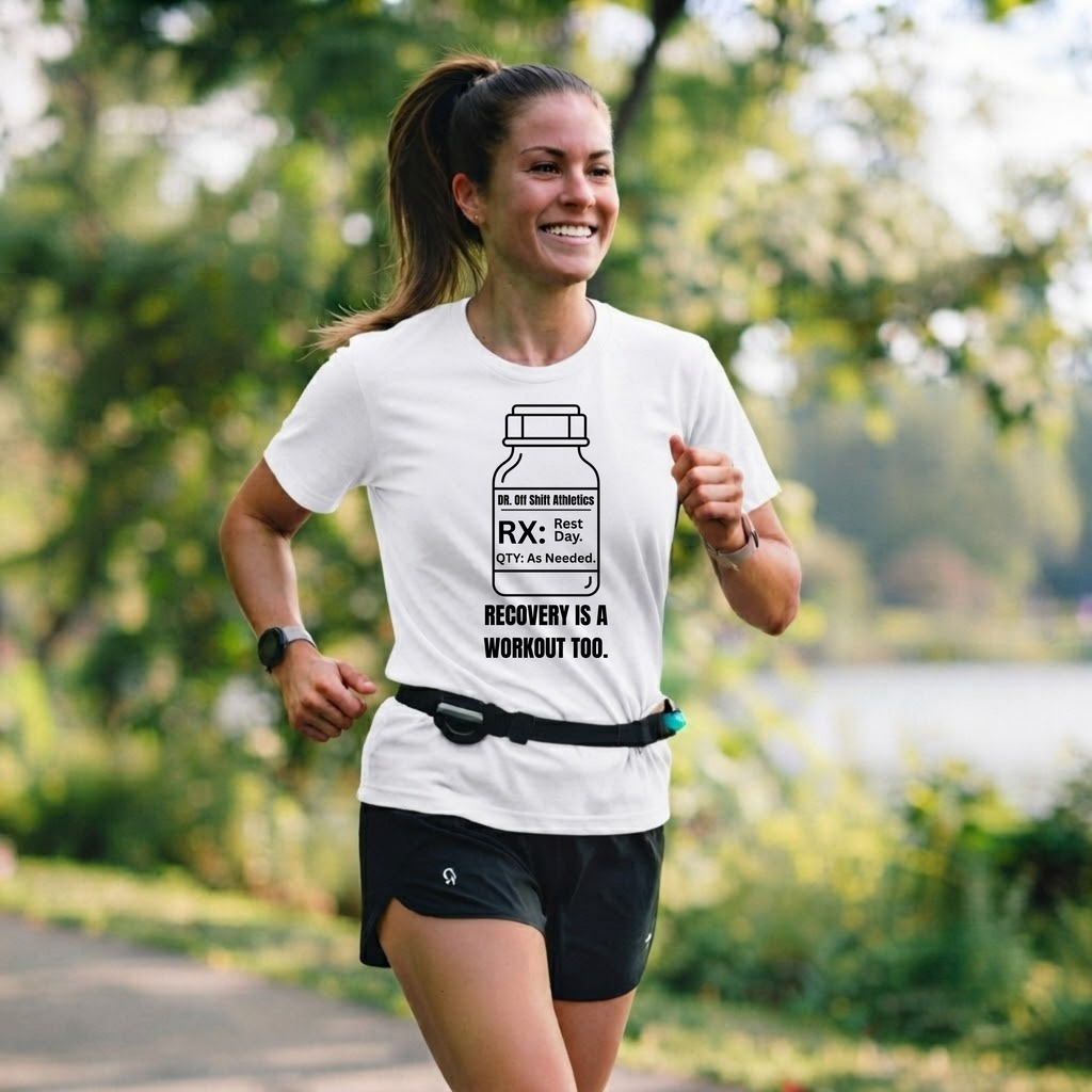 T-Shirt — "RX: Rest Day" Recovery Prescription Tee
