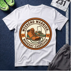 Weekend Warrior T-Shirt — Hiking Boots Retro Outdoor Adventure Tee