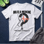 Stethoscope Track T‑Shirt — Miles & Medicine