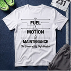 Fuel Motion Maintenance T-Shirt – Fitness Coffee & Running Motivational Tee