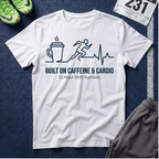 Built on Caffeine & Cardio T-Shirt — 12-Hour Shift Survivor