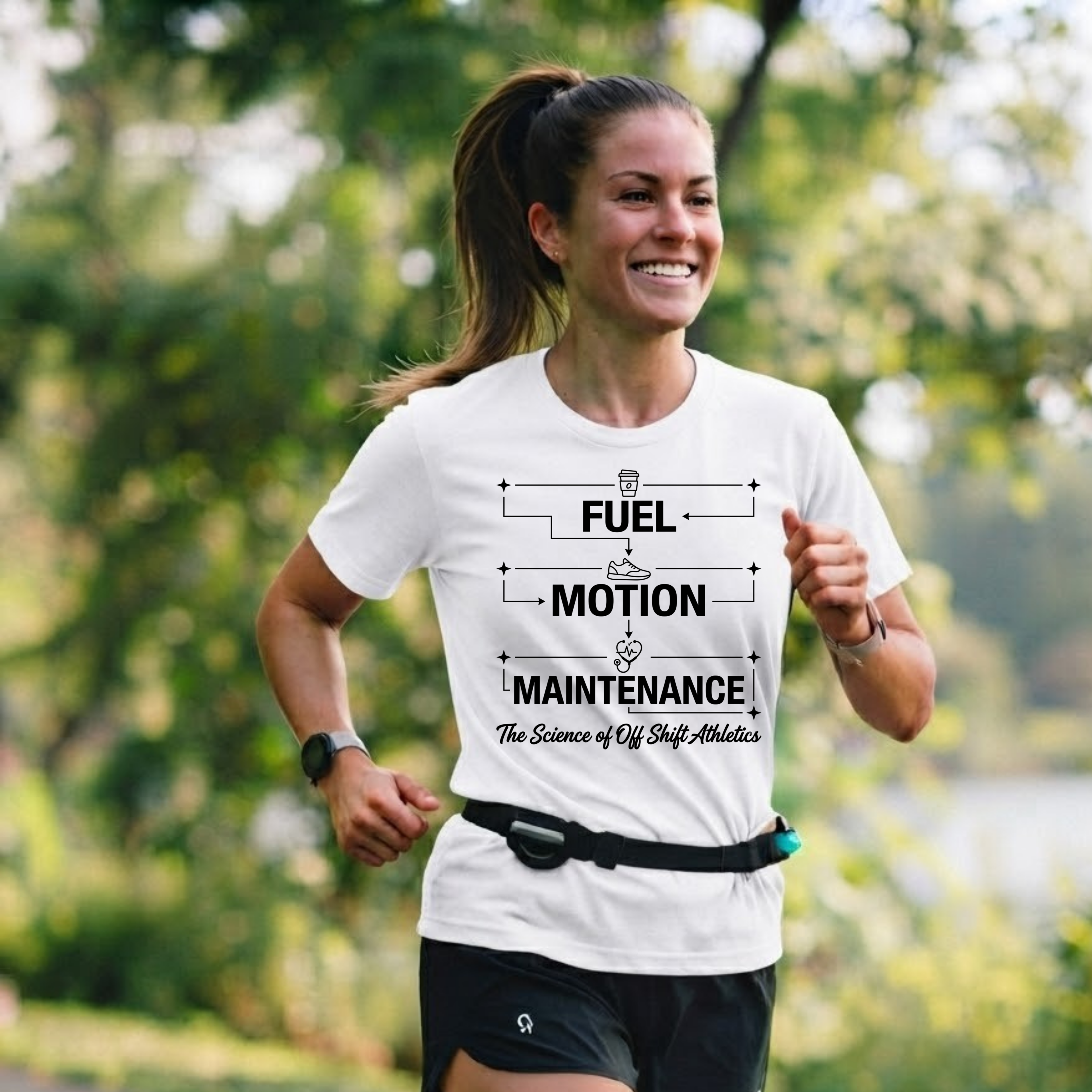 Fuel Motion Maintenance T-Shirt – Fitness Coffee & Running Motivational Tee