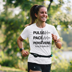 Pulse • Pace • Persevere T-Shirt — Motivational Running / Fitness Tee